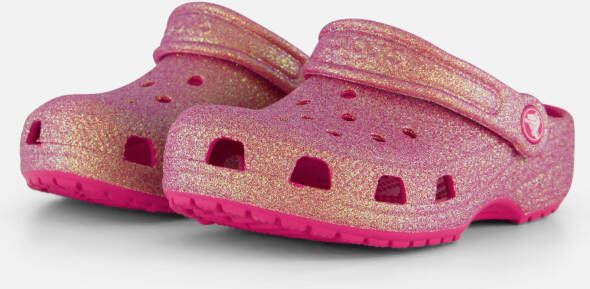 Crocs Classic Iridescent Glitter CgT Unisex Clogs Dragon Fruit