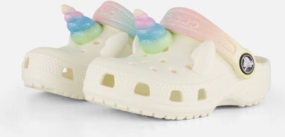 Crocs Classic Rainbow Unicorn Clogs Slippers wit