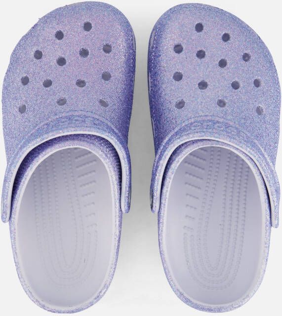 Crocs Classic Glitter Clog Slippers paars