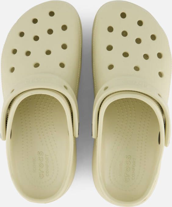 Crocs Classic Platform Clog W Slippers beige