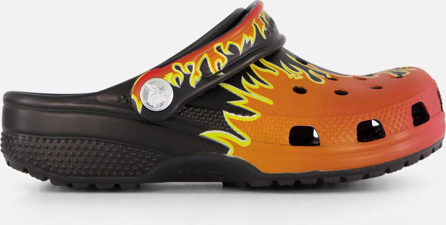 Crocs Graphic Flames Clogs Slippers zwart Rubber - Foto 5