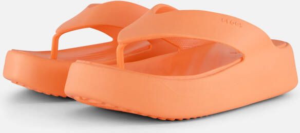 Crocs Getaway Platform Flip Slippers oranje Rubber