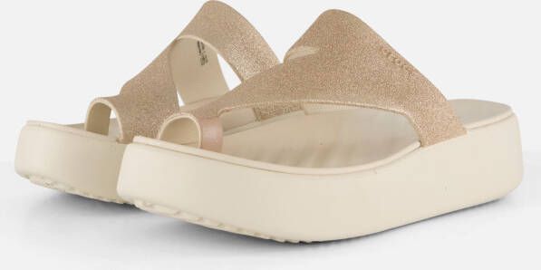 Crocs Getaway Platform Slippers beige Rubber