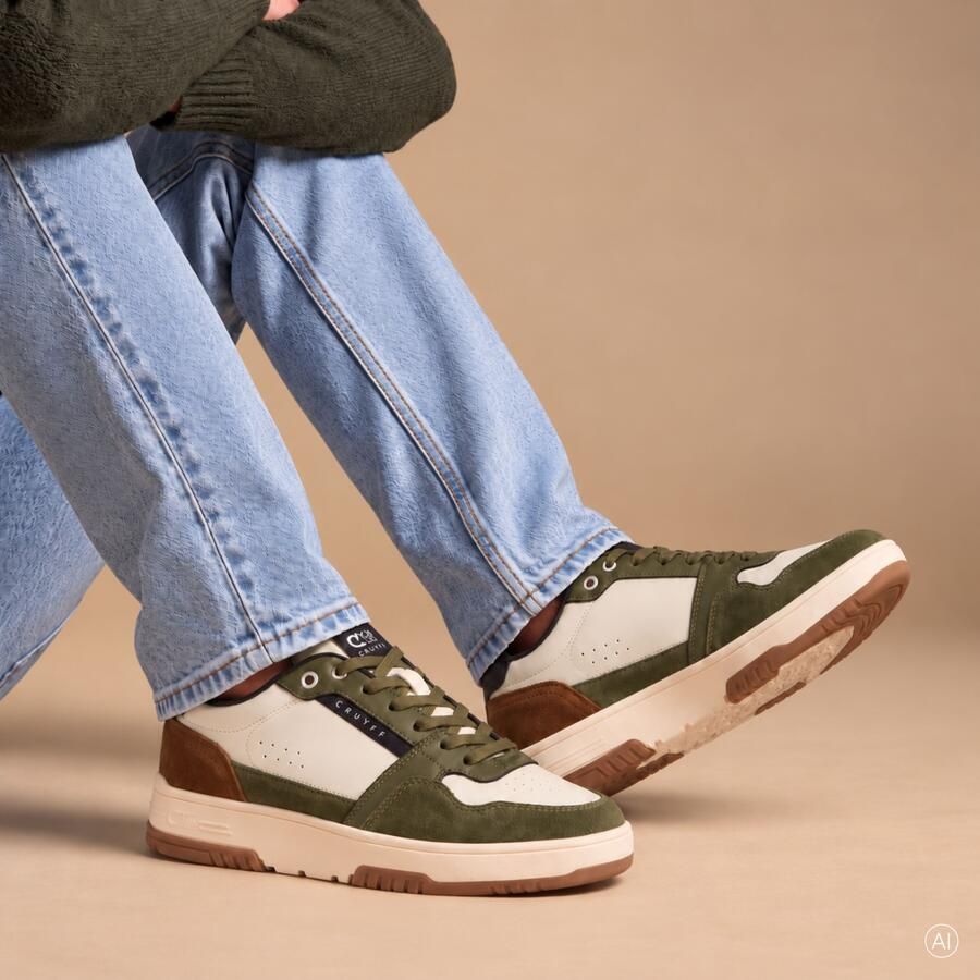 Cruyff Endorsed sport sneakers groen combi Heren