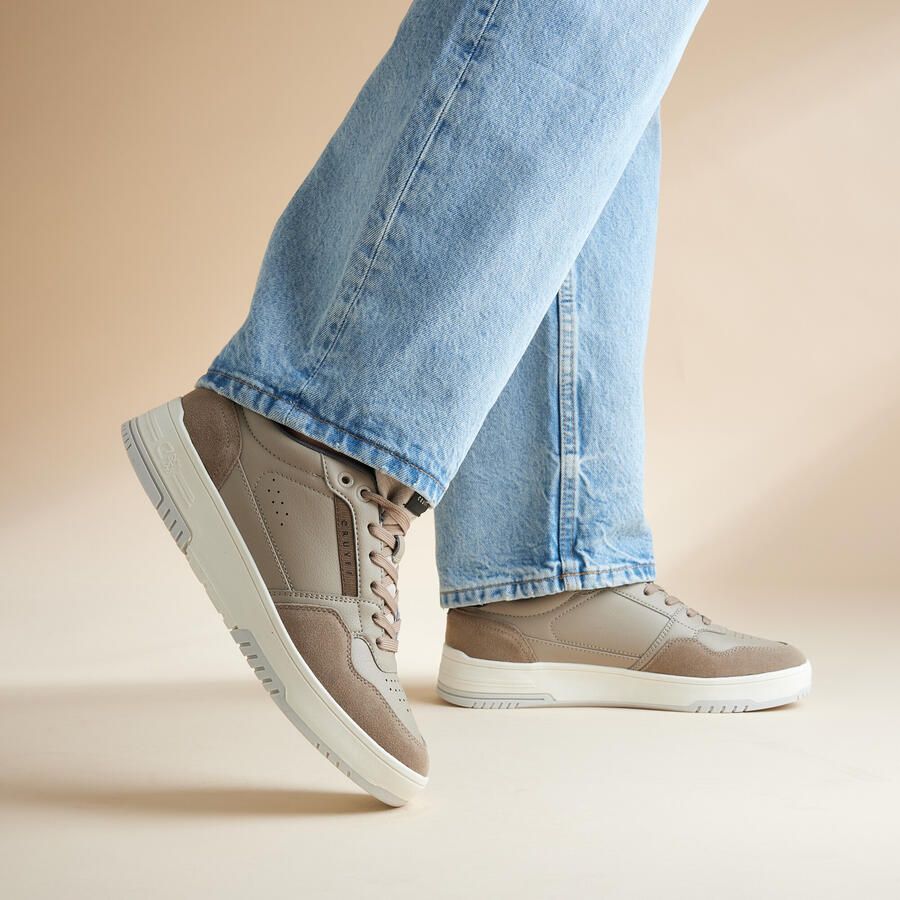 Cruyff Endorsed Sport Sneakers taupe Leer - Foto 2