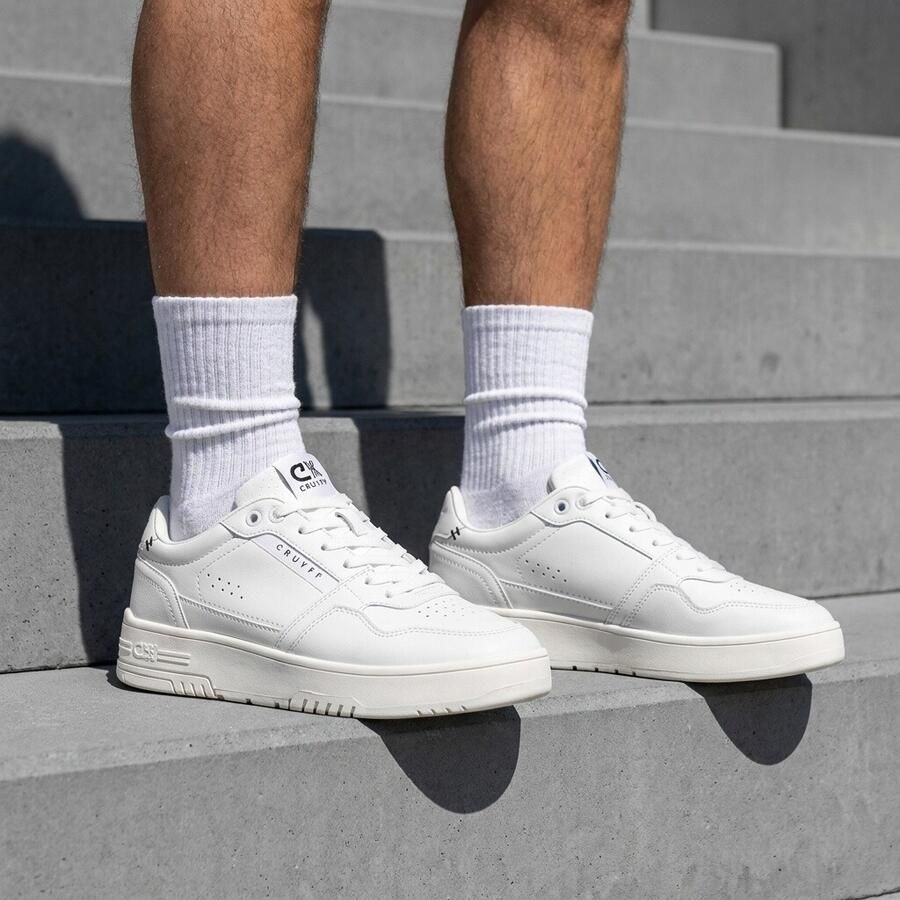 Cruyff Endorsed Sport Sneakers wit Leer - Foto 2