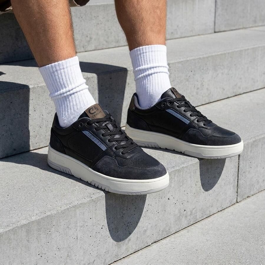 Cruyff Endorsed Sport Sneakers zwart Leer - Foto 2