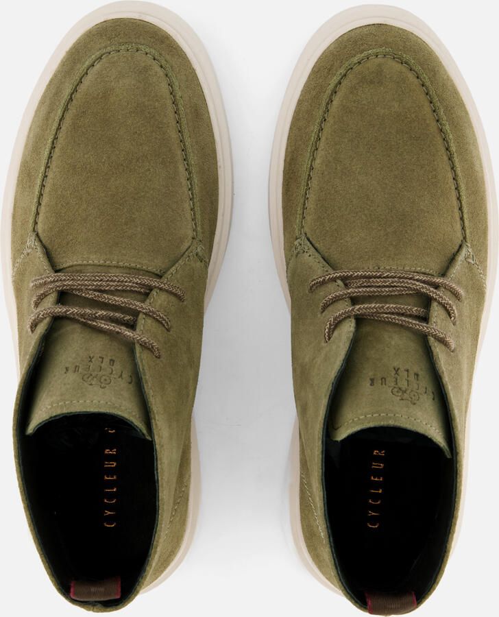 Cycleur De Luxe Veterschoenen groen Suede