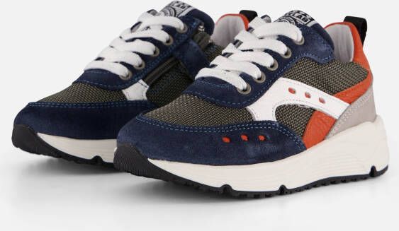Develab Low Cut Sneakers blauw Leer