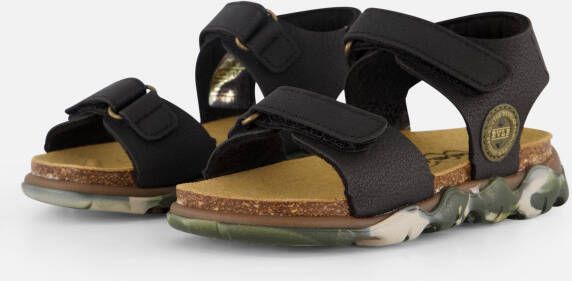 Develab Sandalen zwart Imitatieleer