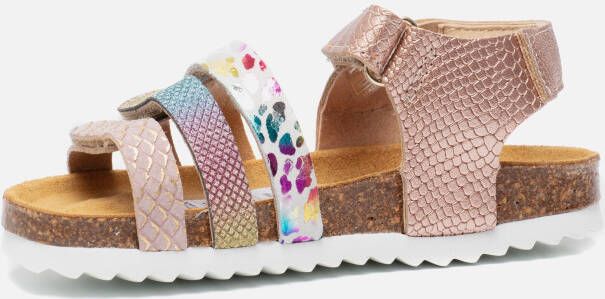 Develab Slim Fit Sandalen roze Leer
