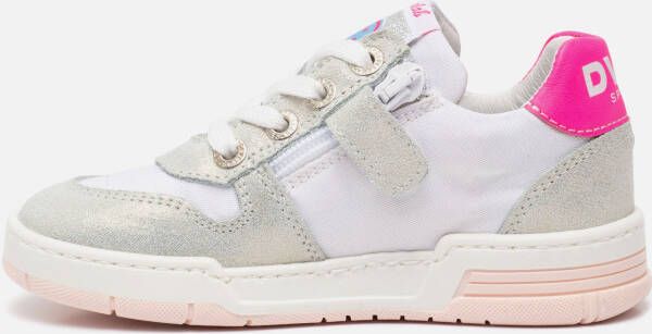 Develab Sneakers zilver Leer
