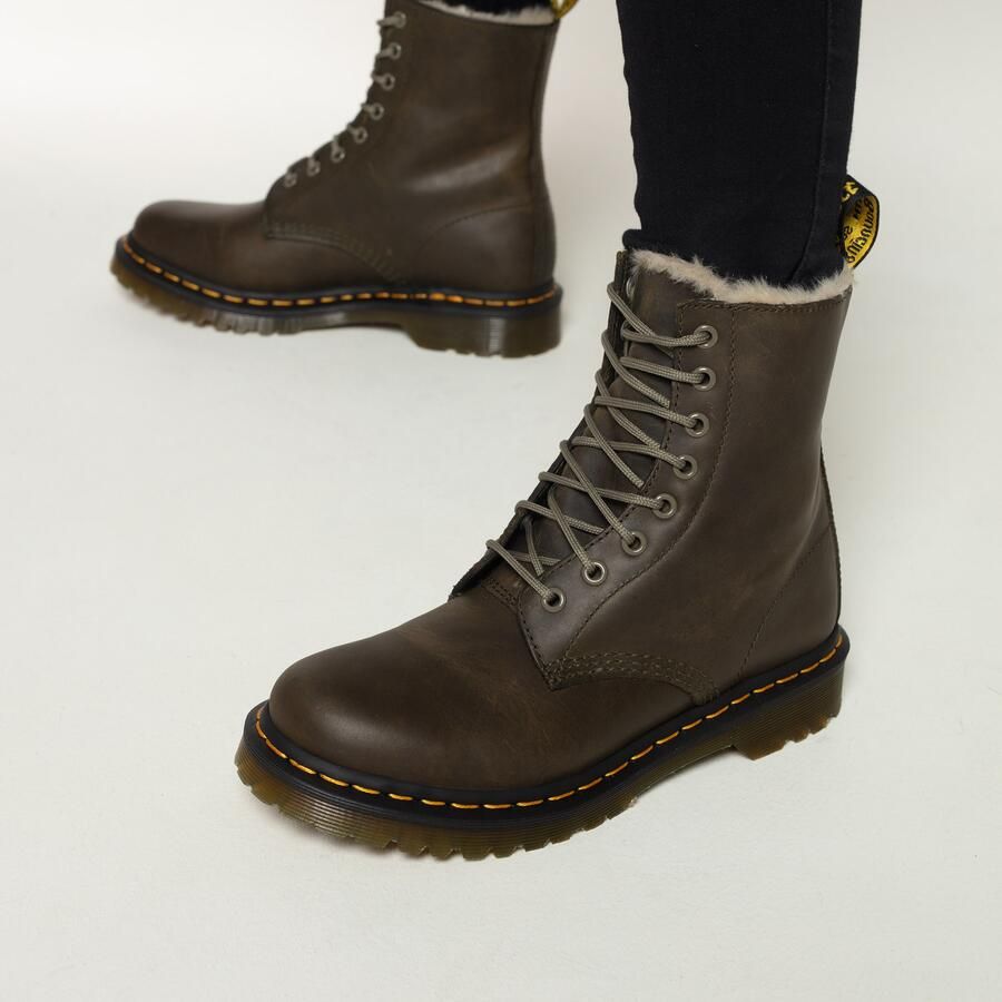 Dr. Martens 1460 Serena Veterboots groen Leer - Foto 2