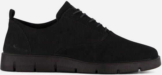 ECCO Bella Veterschoenen Zwart Nubuck