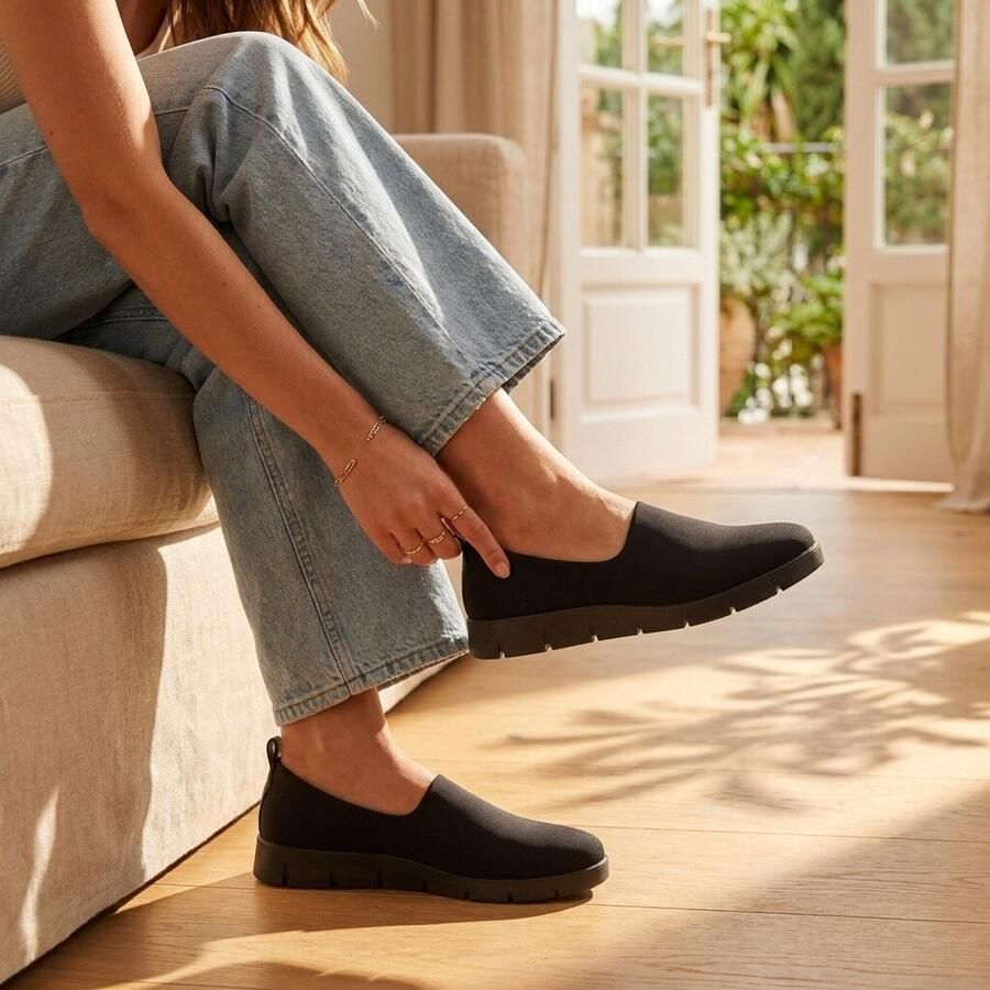 ECCO Bella Dames stoffen instapper Zwart Size: 36 (UK 3.5-4)