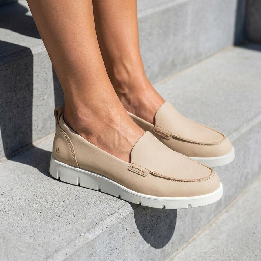 ECCO Bella Summer Instappers beige Nubuck Dames - Foto 2