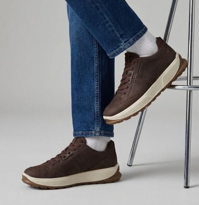 ECCO Byway 2.0 Heren waterdichte schoen van nubuck Bruin 45 (UK 10.5-11)