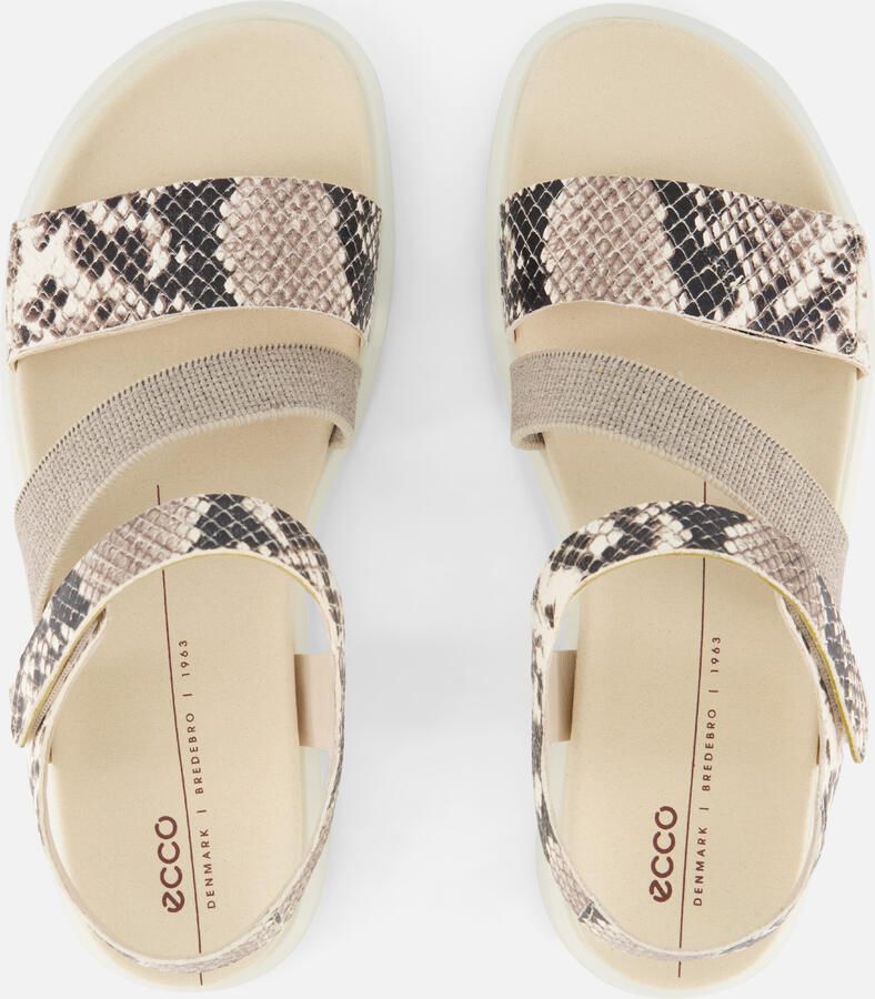 ECCO Flowt Sandalen beige Leer Dames - Foto 3