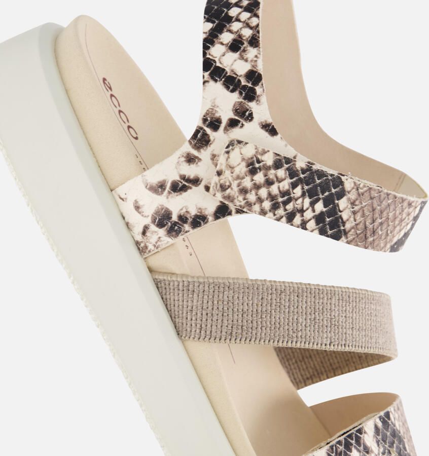 ECCO Flowt Sandalen beige Leer Dames - Foto 2
