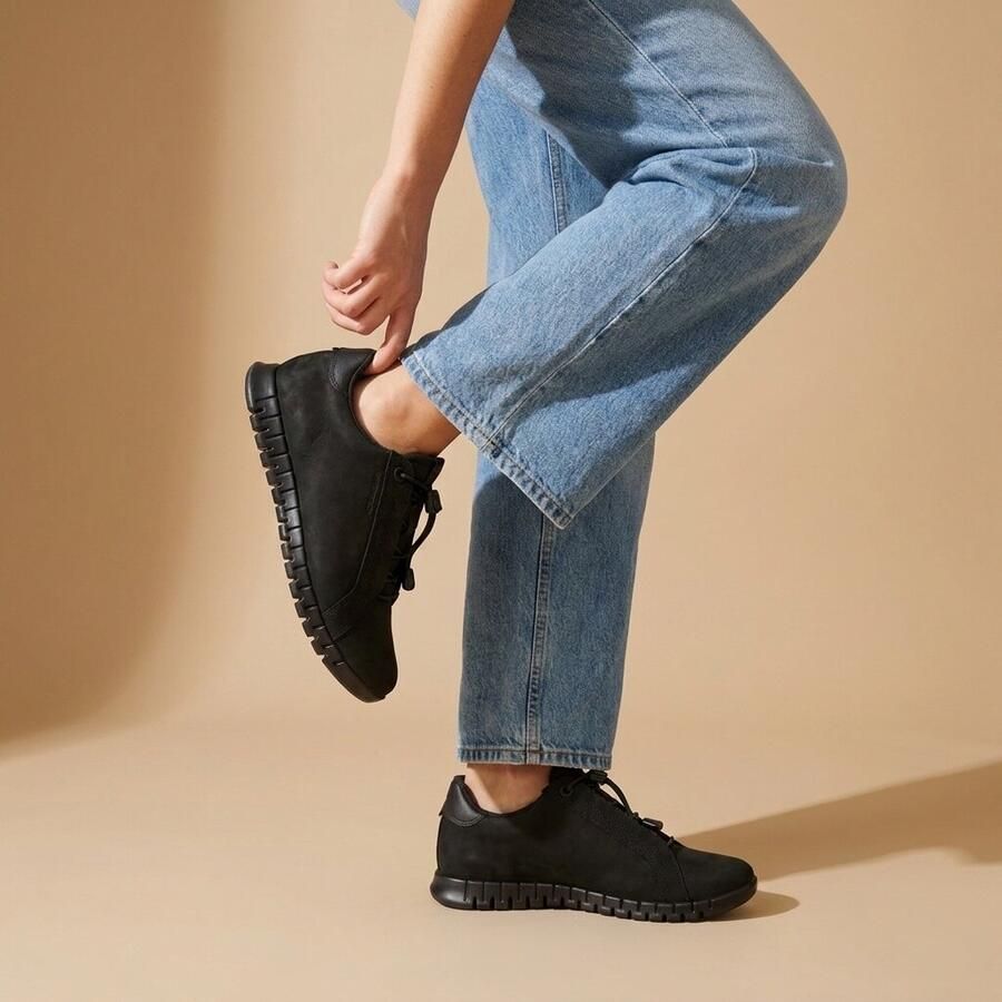 ECCO GRUUV LITE W Dames Veterschoenen Zwart