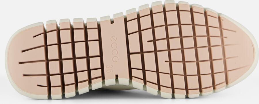 ECCO Gruuv Side Zip Sneakers wit Leer Dames - Foto 5