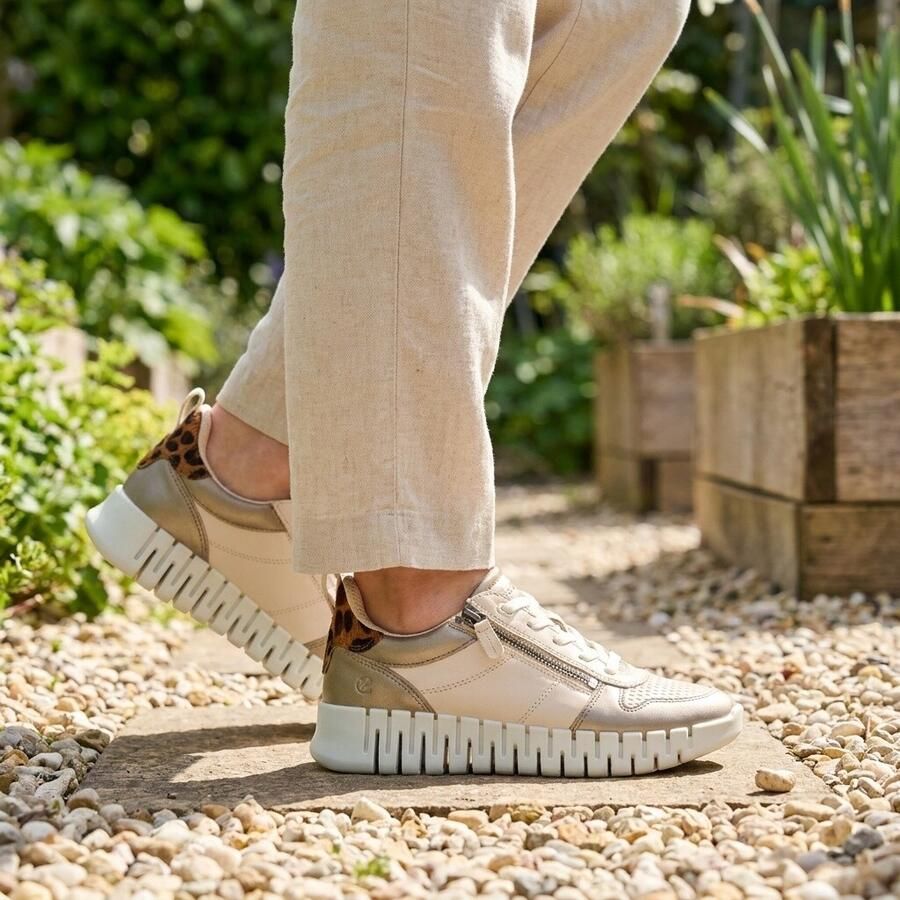 ECCO GRUUV W Dames Sneakers CRÈME - Foto 2