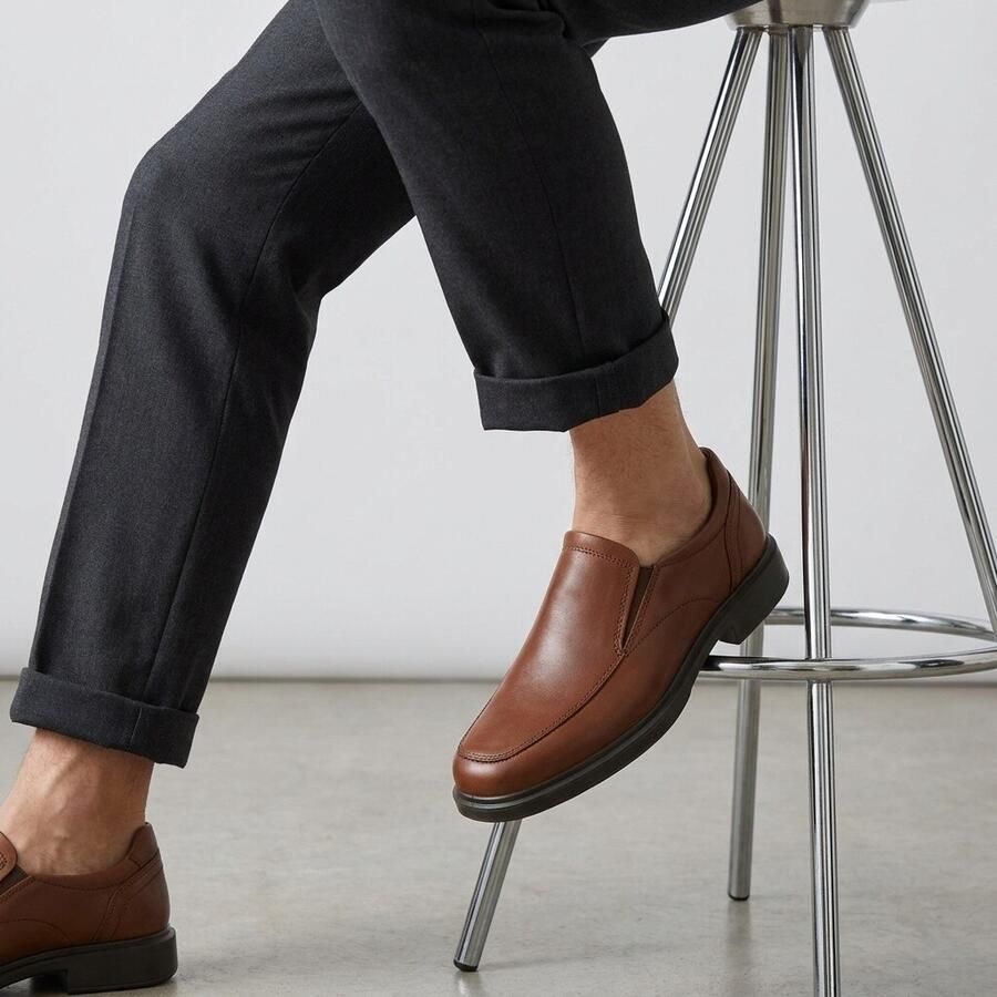ECCO Helsinki 2 Heren nette leren instapper Bruin Size: 45 (UK 10.5-11) - Foto 8