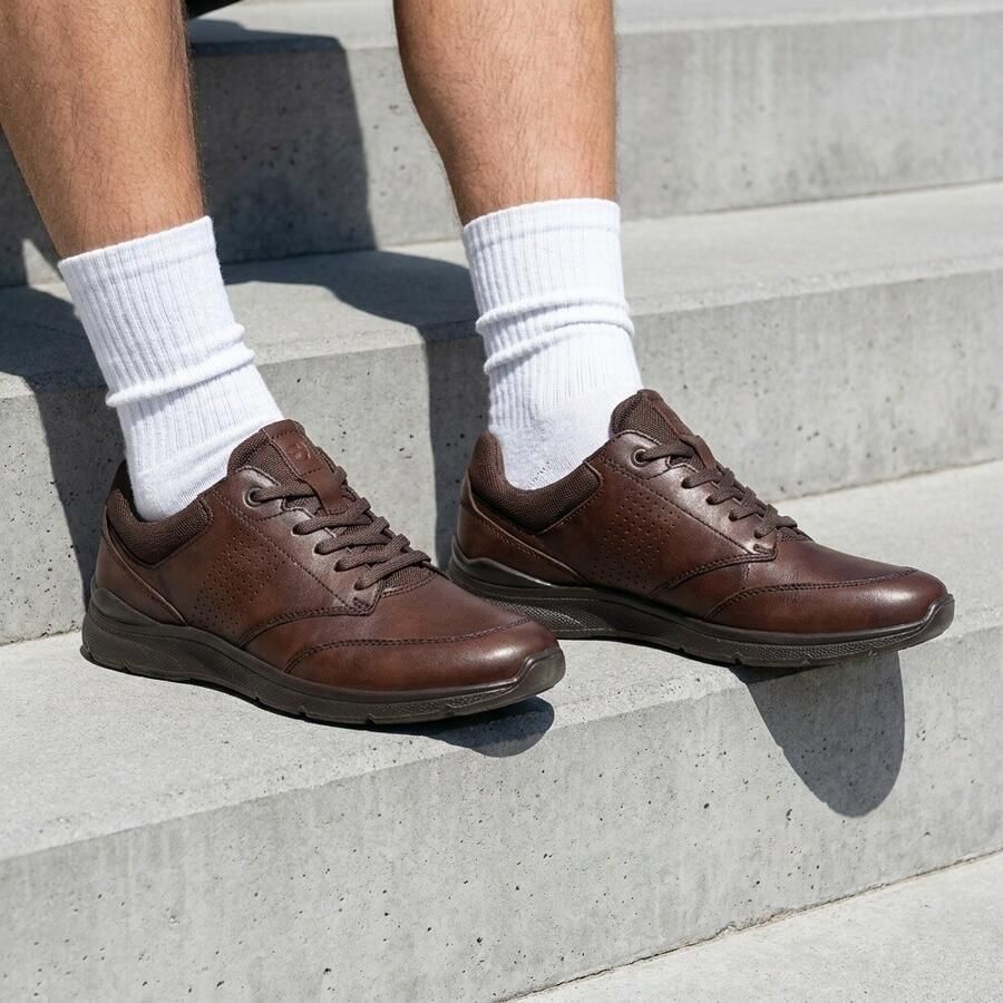 Ecco Veterschoenen Irving vrijetijdsschoen halfschoen veterschoen met gepolsterde schacht - Foto 2