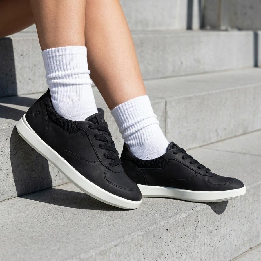 ECCO Leisure Sneakers zwart Leer Dames - Foto 2