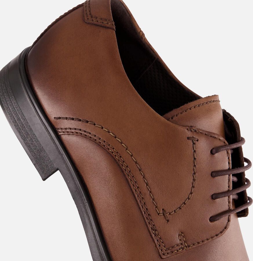 Ecco Veterschoenen Melbourne Amber in used-look vrijetijdsschoen lage schoen veterschoen - Foto 3