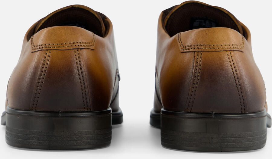 ECCO Melbourne veterschoenen cognac Leer - Foto 4