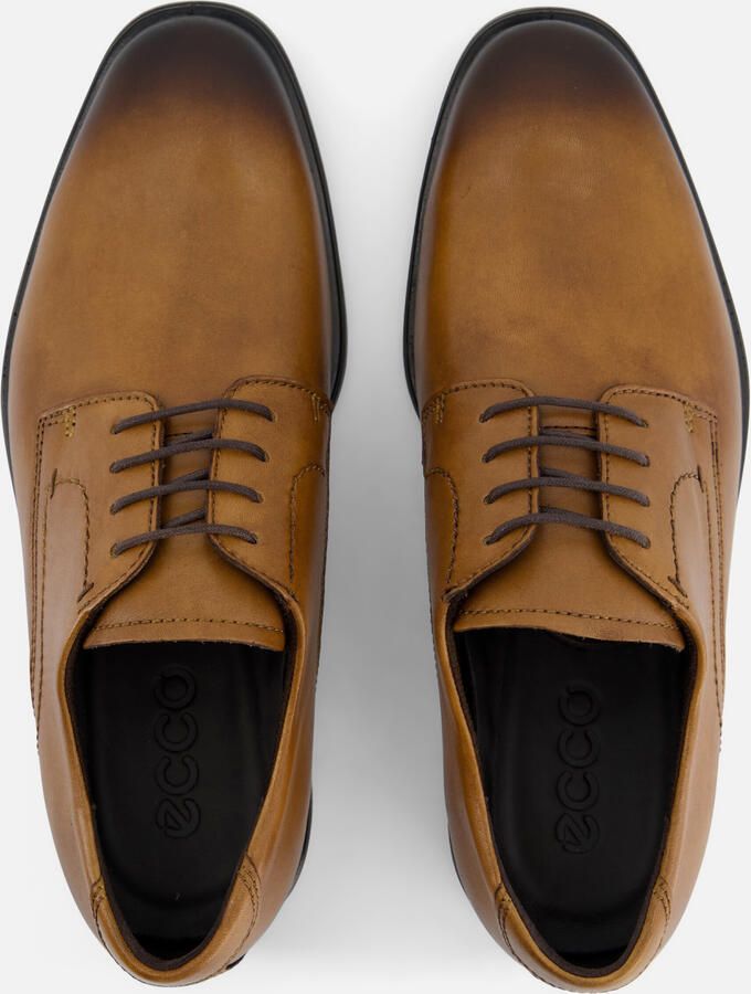 ECCO Melbourne veterschoenen cognac Leer - Foto 3
