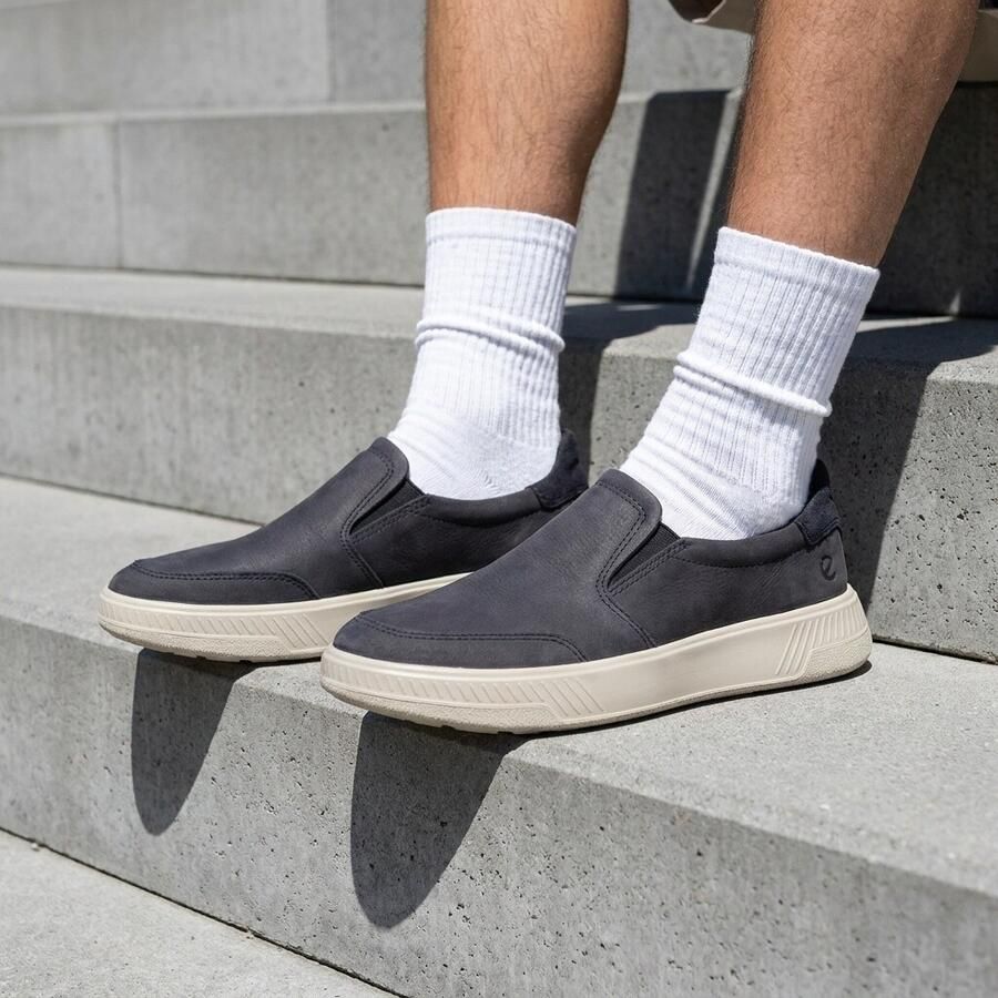 ECCO Move M Slip-on Instappers blauw Leer - Foto 2