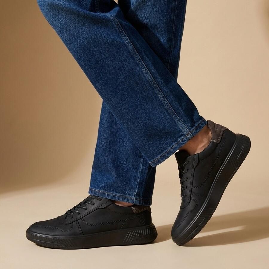 ECCO move Sneakers zwart Nubuck