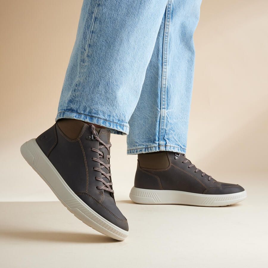 Ecco Veterschoenen Enkellaars Klassiek-Boots met zachte schachtrandpolstering