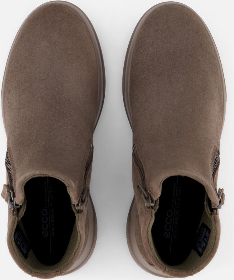 ECCO Move W Zip Enkellaarsjes taupe Suède - Foto 2