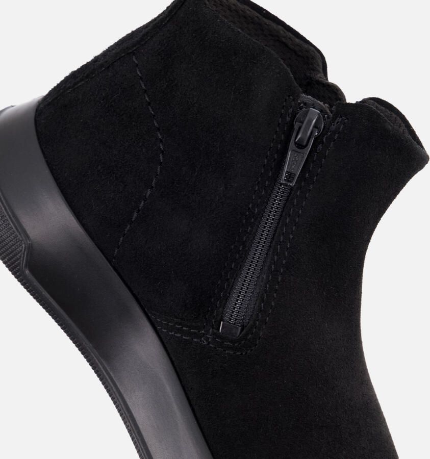 ECCO Move W Zip Enkellaarsjes zwart Suède - Foto 2