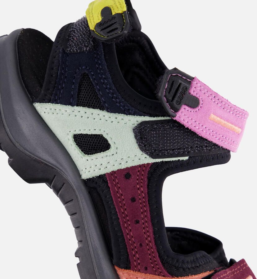 ECCO Offroad Sandalen zwart Textiel - Foto 3