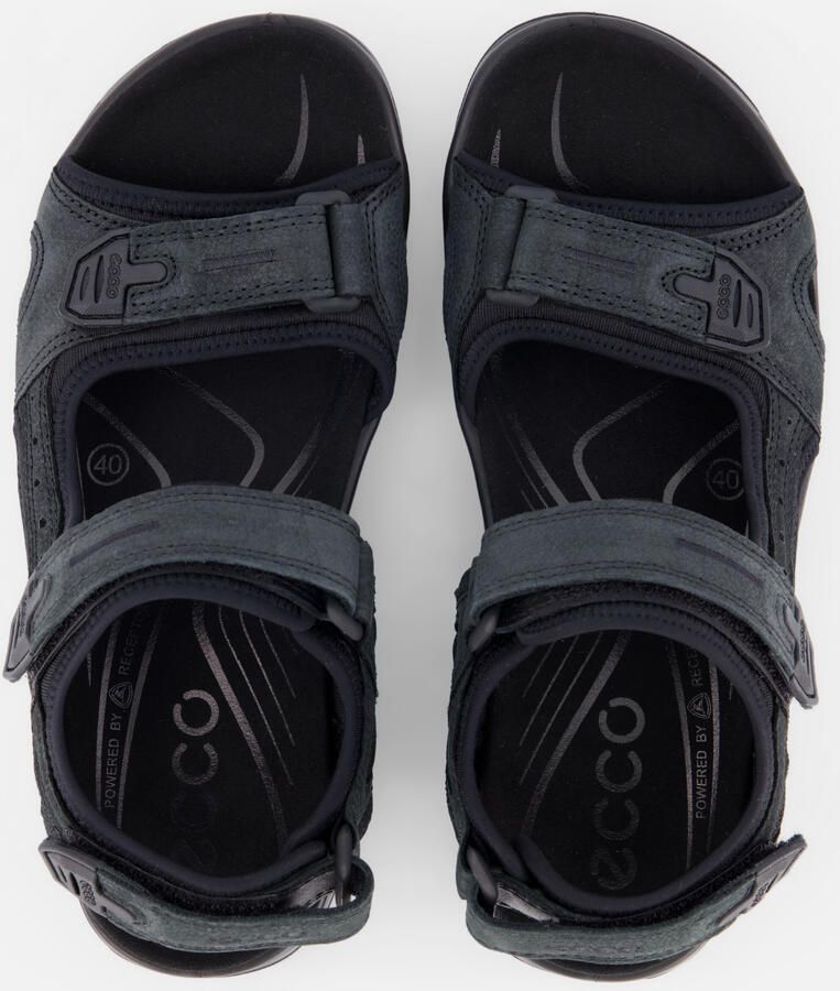 ECCO 069564 12001 Offroad Sandalen Zwart Leer en Textiel Heren Zwart - Foto 3