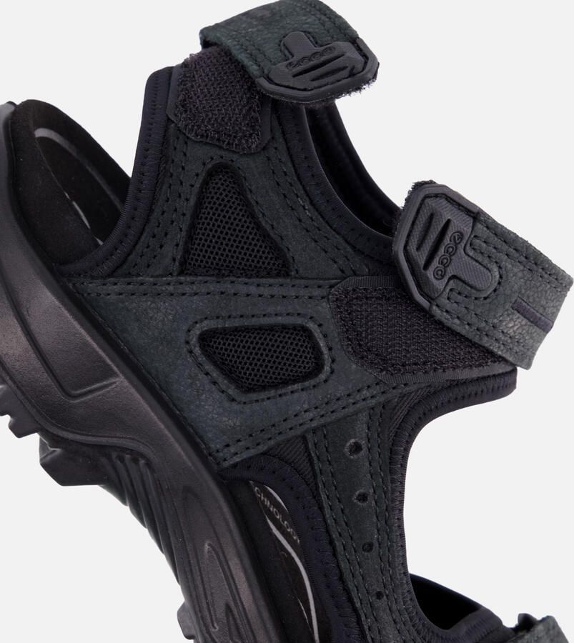 ECCO 069564 12001 Offroad Sandalen Zwart Leer en Textiel Heren Zwart - Foto 2