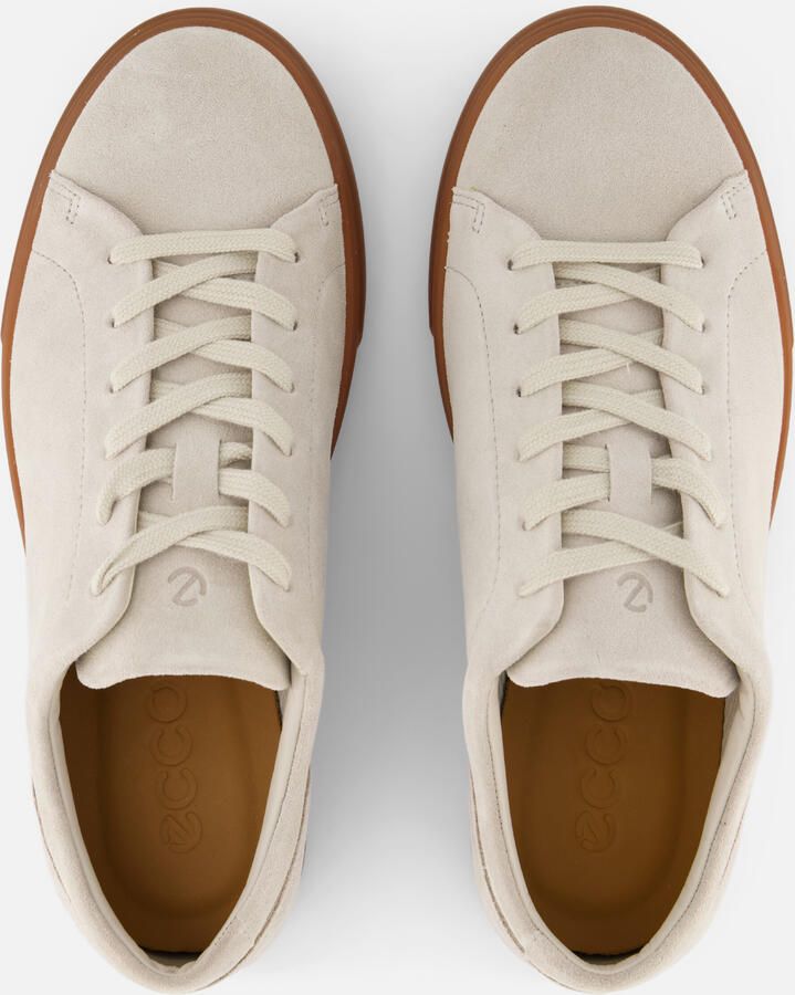 ECCO Soft 10 M Lace Sneakers beige Leer - Foto 3