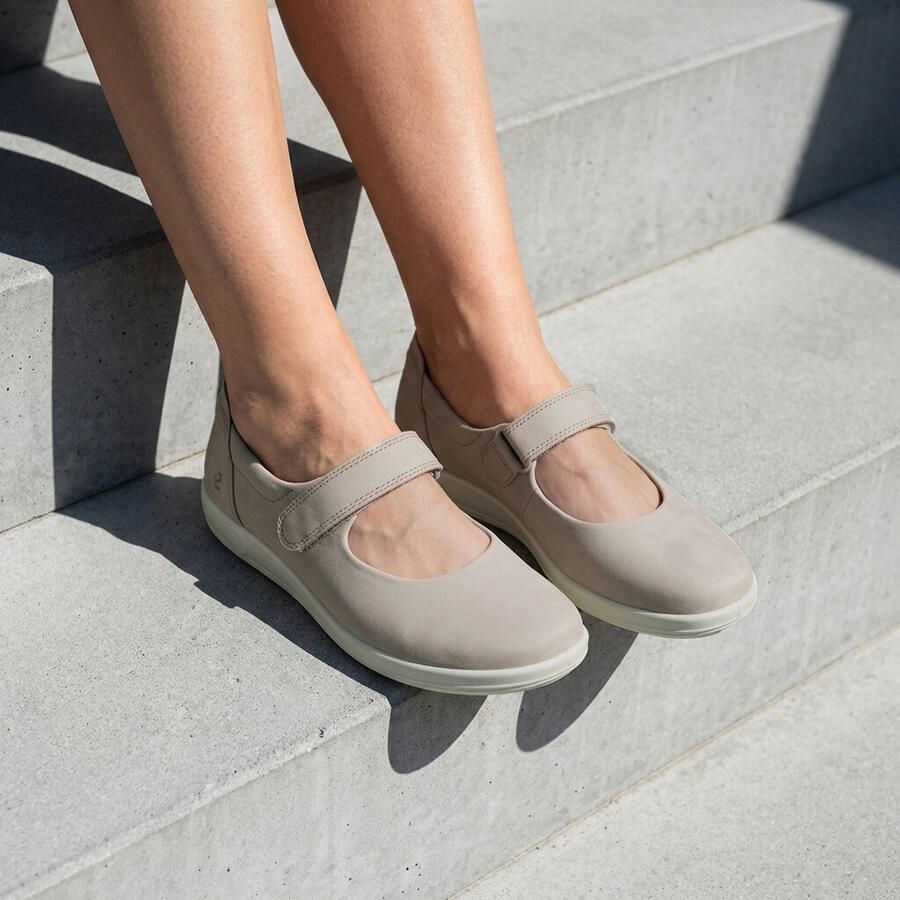 ECCO Soft 2.0 Mary-Jane beige Synthetisch Dames - Foto 2