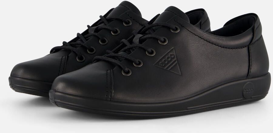 Ecco Veterschoenen Soft 2.0 vrijetijdsschoen lage schoen veterschoen met subtiele logo-opdruk - Foto 6