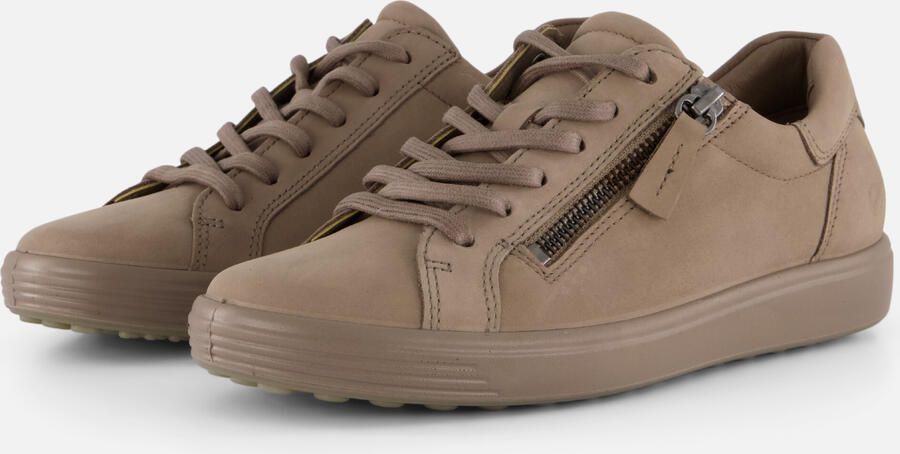 ECCO -art-490553 60418-taupe-dames-veter rits-nubuck - Foto 5