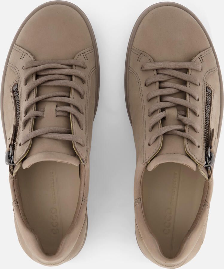 ECCO -art-490553 60418-taupe-dames-veter rits-nubuck - Foto 2