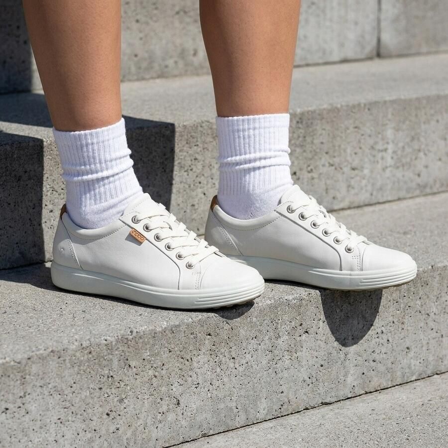 Ecco Sneakers SOFT 7 W met label vrijetijdsschoen lage schoen veterschoen smalle vorm - Foto 2