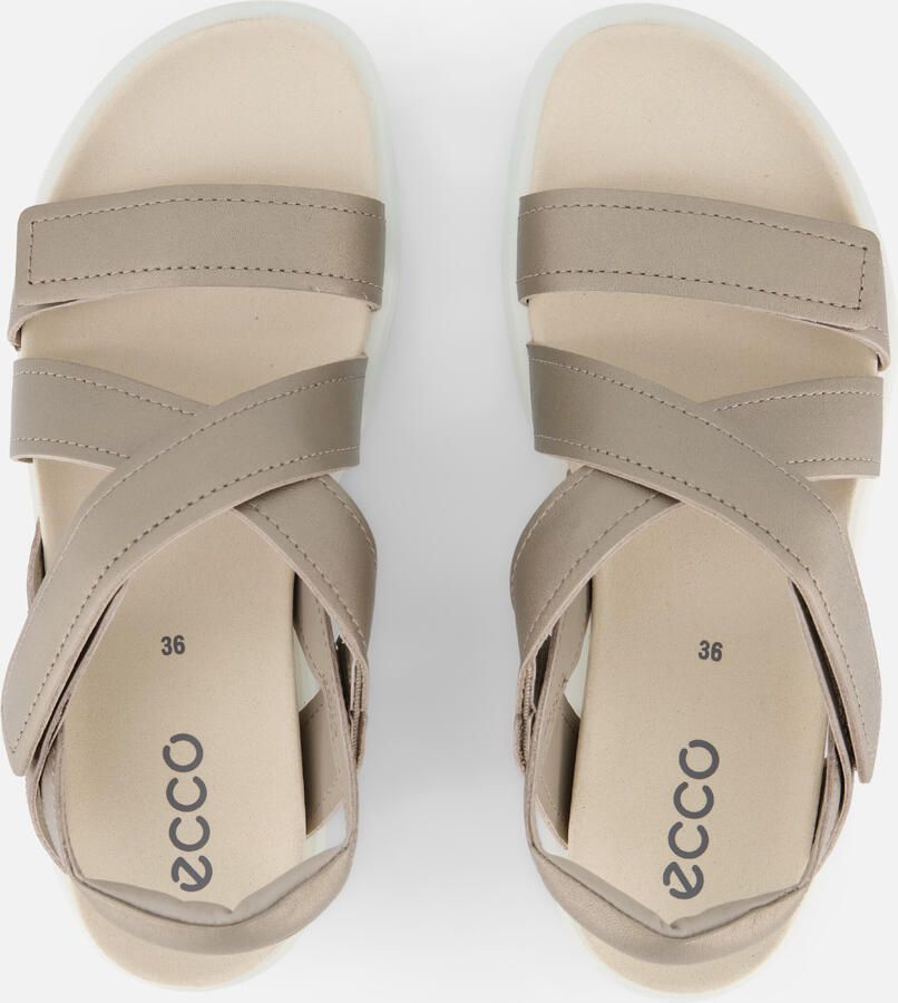 ECCO Soft Coss Strap Sandalen beige Leer - Foto 3
