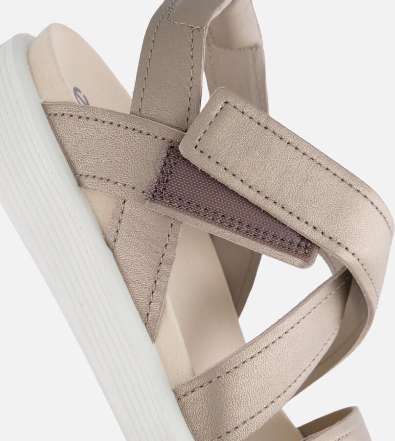 ECCO Soft Coss Strap Sandalen beige Leer - Foto 2