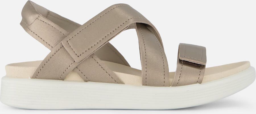 ECCO Soft Coss Strap Sandalen beige Leer - Foto 5