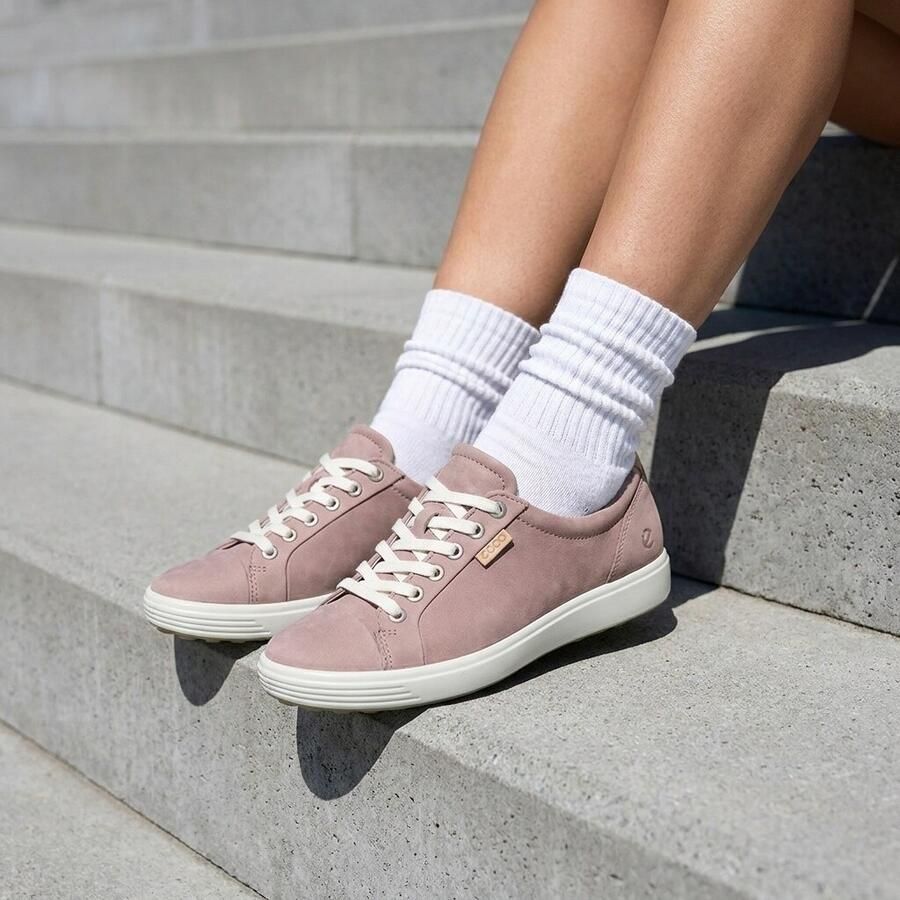 Ecco Sneakers SOFT 7 W met label vrijetijdsschoen lage schoen veterschoen smalle vorm - Foto 5